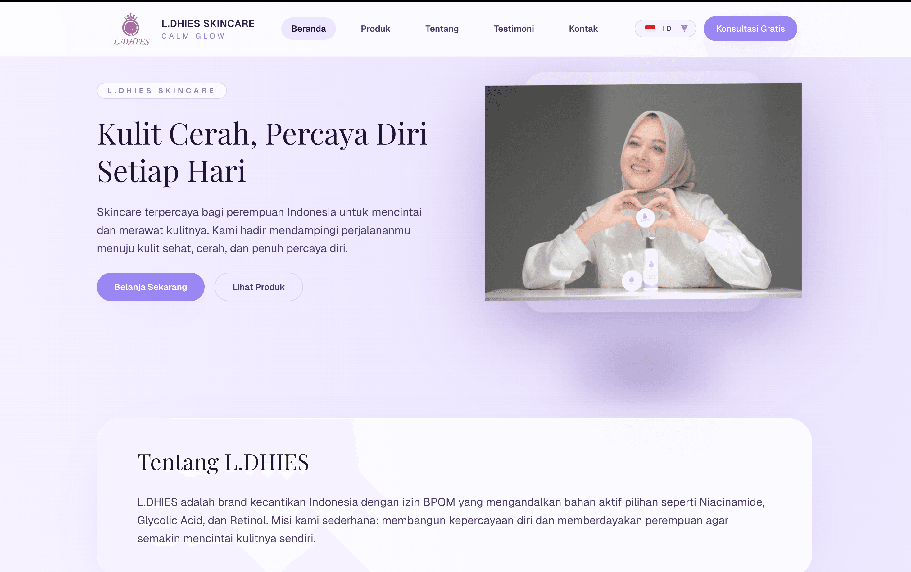 LDHIES website preview