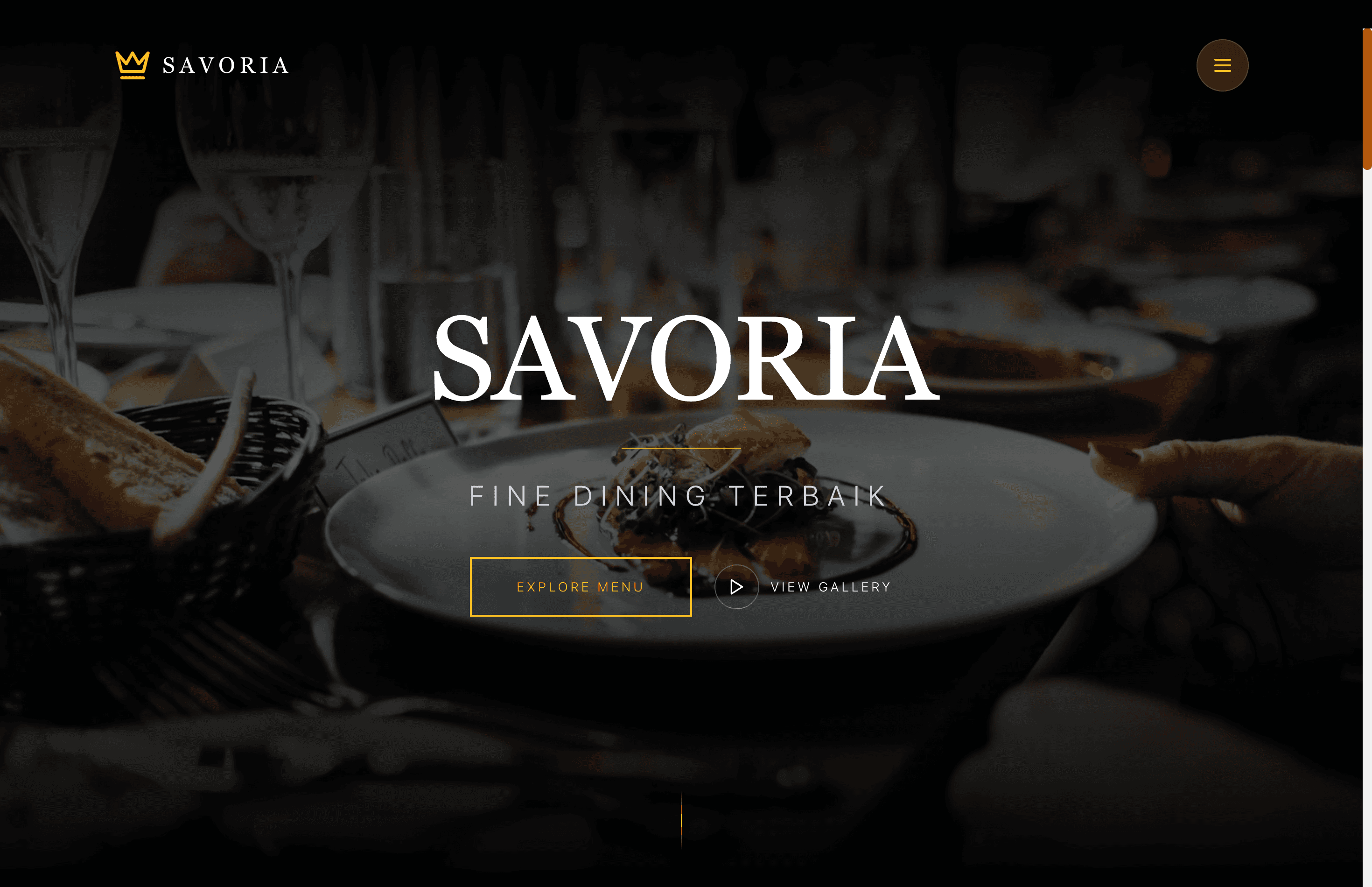 Savoria website preview